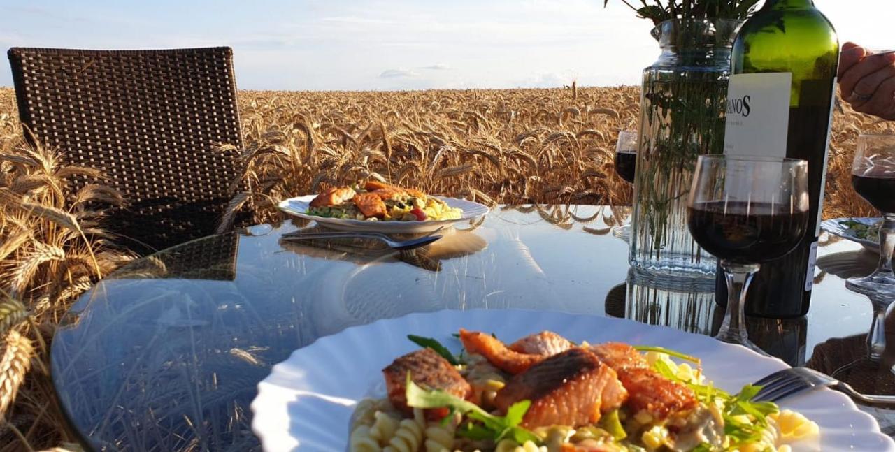 Ein Bett Im Kornfeld - Haus Weitblick - Mit Innenpool Schonfeld  Bagian luar foto